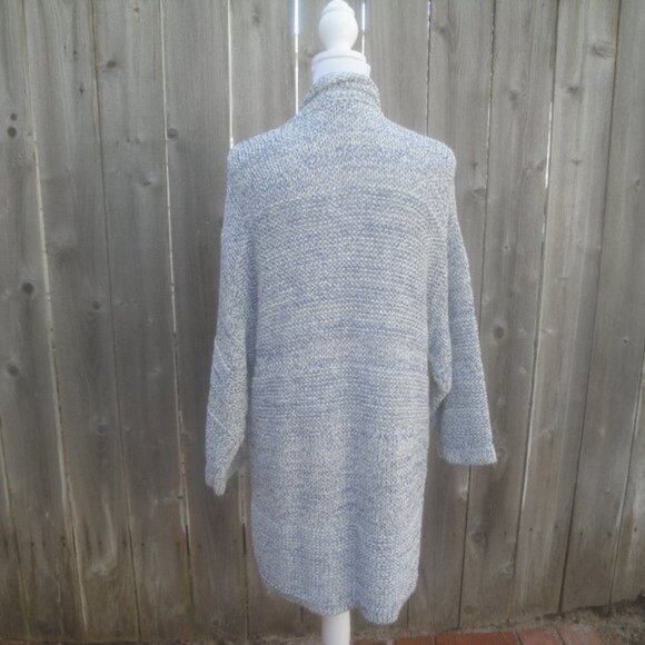 Banana Republic Womens Cardigan Size Large Blue Open Preppy Classic Sweater - Picture 3 of 9